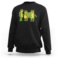 Frogs Together Strong Sweatshirt Portland Frog Resist Protest - Wonder Print Shop
