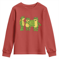 Frogs Together Strong Youth Sweatshirt Portland Frog Resist Protest - Wonder Print Shop