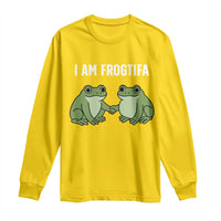 I Am Frogtifa Long Sleeve Shirt Portland Frog Resist Protest Handshake Frogs - Wonder Print Shop