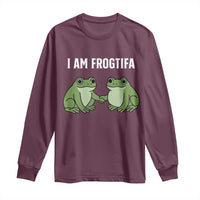 I Am Frogtifa Long Sleeve Shirt Portland Frog Resist Protest Handshake Frogs - Wonder Print Shop