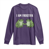 I Am Frogtifa Long Sleeve Shirt Portland Frog Resist Protest Handshake Frogs - Wonder Print Shop