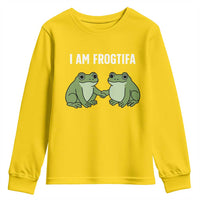 I Am Frogtifa Youth Sweatshirt Portland Frog Resist Protest Handshake Frogs - Wonder Print Shop
