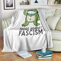 Frogs Against Fascism Throw Blanket Portland Resist Protest Antifascist TS02
