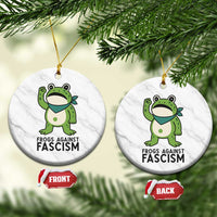 Frogs Against Fascism Ceramic Ornament Portland Resist Protest Antifascist - Wonder Print Shop