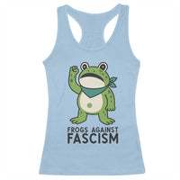 Frogs Against Fascism Racerback Tank Top Portland Resist Protest Antifascist - Wonder Print Shop