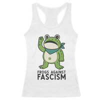 Frogs Against Fascism Racerback Tank Top Portland Resist Protest Antifascist - Wonder Print Shop