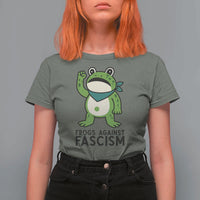 Frogs Against Fascism T Shirt For Women Portland Resist Protest Antifascist - Wonder Print Shop