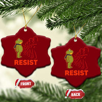Frog Resist Ceramic Ornament Free Portland Political Satire - Wonder Print Shop