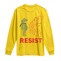 Frog Resist Long Sleeve Shirt Free Portland Political Satire - Wonder Print Shop