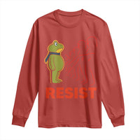 Frog Resist Long Sleeve Shirt Free Portland Political Satire - Wonder Print Shop