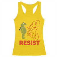 Frog Resist Racerback Tank Top Free Portland Political Satire - Wonder Print Shop