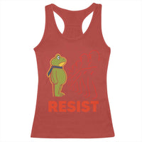 Frog Resist Racerback Tank Top Free Portland Political Satire - Wonder Print Shop