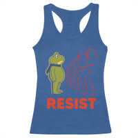 Frog Resist Racerback Tank Top Free Portland Political Satire - Wonder Print Shop