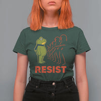 Frog Resist T Shirt For Women Free Portland Political Satire - Wonder Print Shop