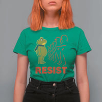 Frog Resist T Shirt For Women Free Portland Political Satire - Wonder Print Shop