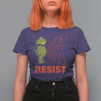 Frog Resist T Shirt For Women Free Portland Political Satire - Wonder Print Shop