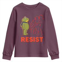 Frog Resist Youth Sweatshirt Free Portland Political Satire - Wonder Print Shop