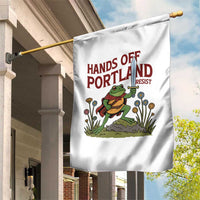 Hands Off Portland Sword Frog Garden Flag Freedom Fighters Hero Resist - Wonder Print Shop