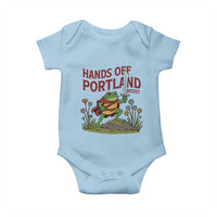 Hands Off Portland Sword Frog Baby Onesie Freedom Fighters Hero Resist - Wonder Print Shop