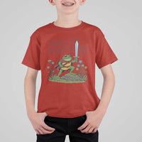 Hands Off Portland Sword Frog T Shirt For Kid Freedom Fighters Hero Resist - Wonder Print Shop