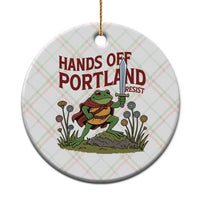 Hands Off Portland Sword Frog Ceramic Ornament Freedom Fighters Hero Resist - Wonder Print Shop