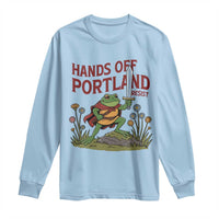 Hands Off Portland Sword Frog Long Sleeve Shirt Freedom Fighters Hero Resist - Wonder Print Shop