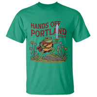 Hands Off Portland Sword Frog T Shirt Freedom Fighters Hero Resist - Wonder Print Shop