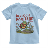 Hands Off Portland Sword Frog Toddler T Shirt Freedom Fighters Hero Resist - Wonder Print Shop