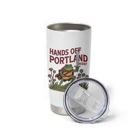 Hands Off Portland Sword Frog Tumbler Cup Freedom Fighters Hero Resist - Wonder Print Shop