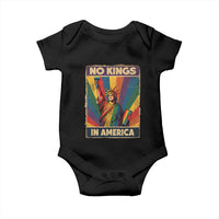 No Kings in America Pride Baby Onesie Rainbow Statue of Liberty Protest - Wonder Print Shop