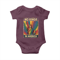 No Kings in America Pride Baby Onesie Rainbow Statue of Liberty Protest - Wonder Print Shop