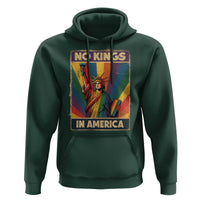 No Kings in America Pride Hoodie Rainbow Statue of Liberty Protest - Wonder Print Shop