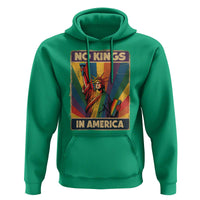 No Kings in America Pride Hoodie Rainbow Statue of Liberty Protest - Wonder Print Shop