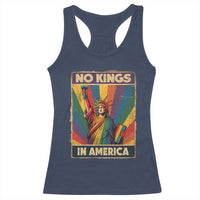 No Kings in America Pride Racerback Tank Top Rainbow Statue of Liberty Protest - Wonder Print Shop