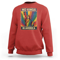 No Kings in America Pride Sweatshirt Rainbow Statue of Liberty Protest - Wonder Print Shop
