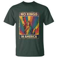 No Kings in America Pride T Shirt Rainbow Statue of Liberty Protest - Wonder Print Shop