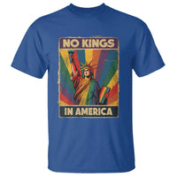 No Kings in America Pride T Shirt Rainbow Statue of Liberty Protest - Wonder Print Shop