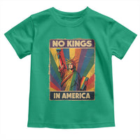 No Kings in America Pride Toddler T Shirt Rainbow Statue of Liberty Protest - Wonder Print Shop