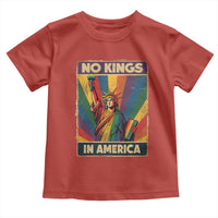No Kings in America Pride Toddler T Shirt Rainbow Statue of Liberty Protest - Wonder Print Shop