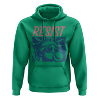 Liberty Resist Hoodie Feminist Bubblegum Statue of Liberty Retro Graphic - Wonder Print Shop