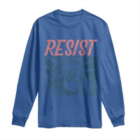 Liberty Resist Long Sleeve Shirt Feminist Bubblegum Statue of Liberty Retro Graphic - Wonder Print Shop