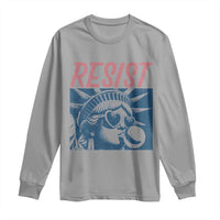 Liberty Resist Long Sleeve Shirt Feminist Bubblegum Statue of Liberty Retro Graphic - Wonder Print Shop