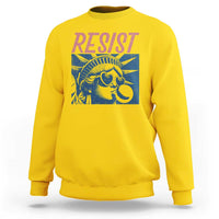 Liberty Resist Sweatshirt Feminist Bubblegum Statue of Liberty Retro Graphic - Wonder Print Shop