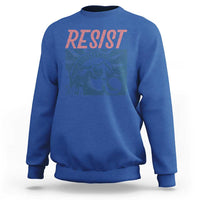 Liberty Resist Sweatshirt Feminist Bubblegum Statue of Liberty Retro Graphic - Wonder Print Shop