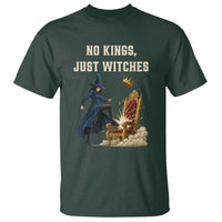 No Kings Just Witches T Shirt Feminist Witch Kicking Throne Protest - Wonder Print Shop