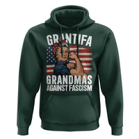 Patriotic Grantifa Hoodie Grandmas Against Fascism Protest American Flag - Wonder Print Shop