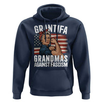 Patriotic Grantifa Hoodie Grandmas Against Fascism Protest American Flag - Wonder Print Shop