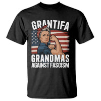 Patriotic Grantifa T Shirt Grandmas Against Fascism Protest American Flag - Wonder Print Shop
