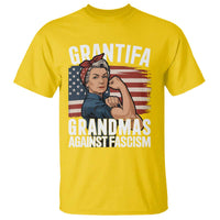 Patriotic Grantifa T Shirt Grandmas Against Fascism Protest American Flag - Wonder Print Shop