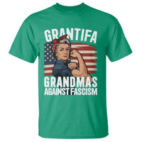 Patriotic Grantifa T Shirt Grandmas Against Fascism Protest American Flag - Wonder Print Shop